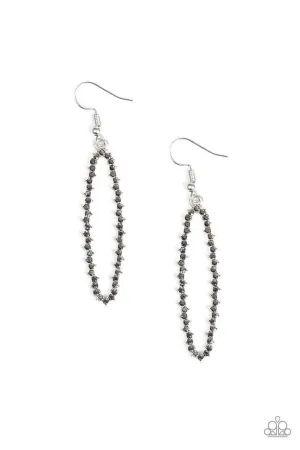 Paparazzi Earring ~ A Little GLOW-mance - Silver