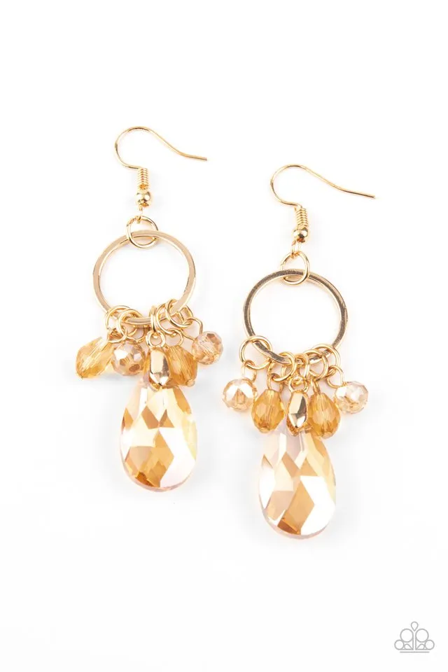 Paparazzi Earring ~ Unapologetic Glow - Gold