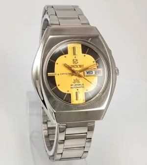 Ricoh Golden Multi-Color 21 Jewels-R31 Day Date Men's Watch