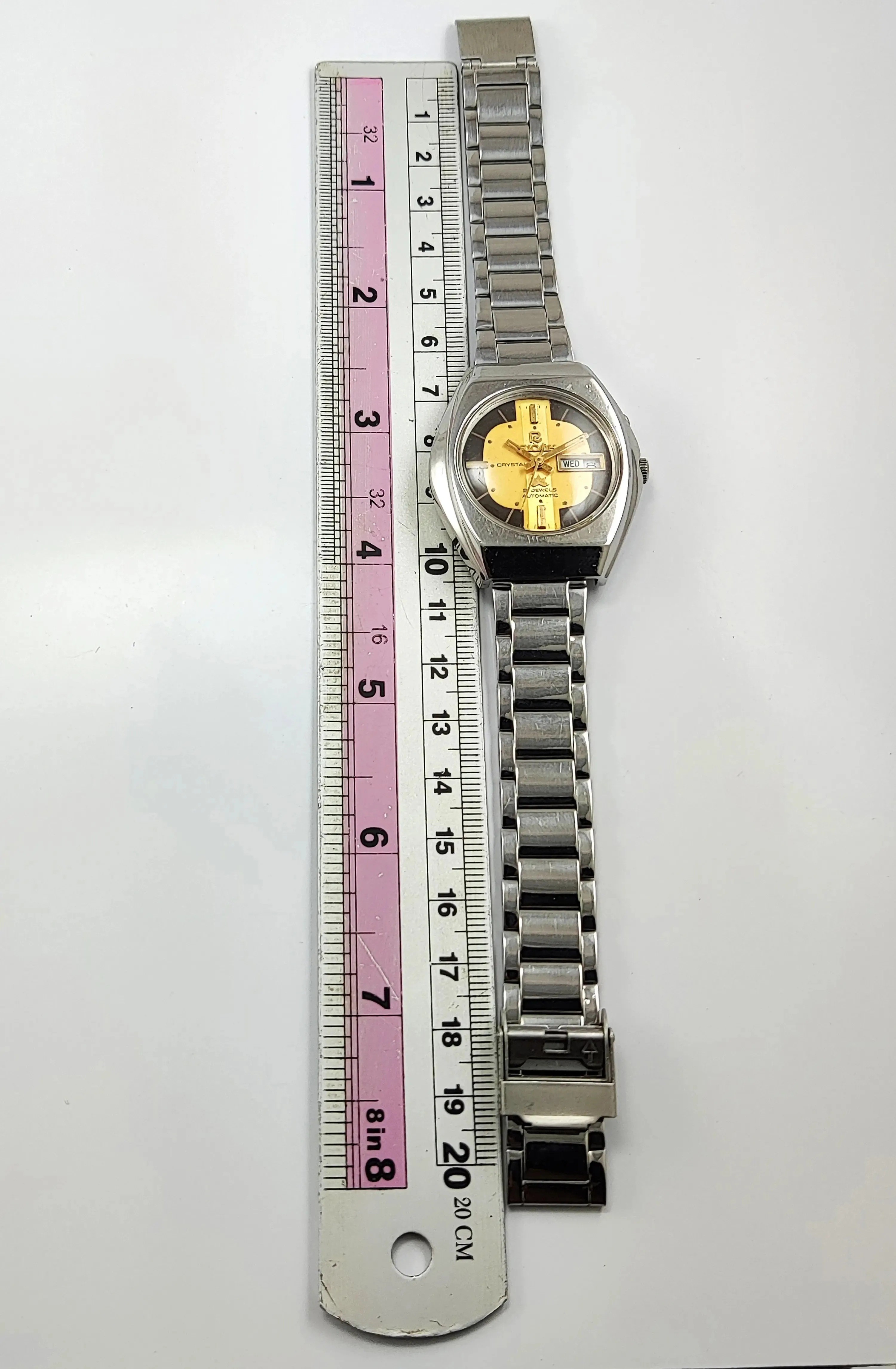 Ricoh Golden Multi-Color 21 Jewels-R31 Day Date Men's Watch