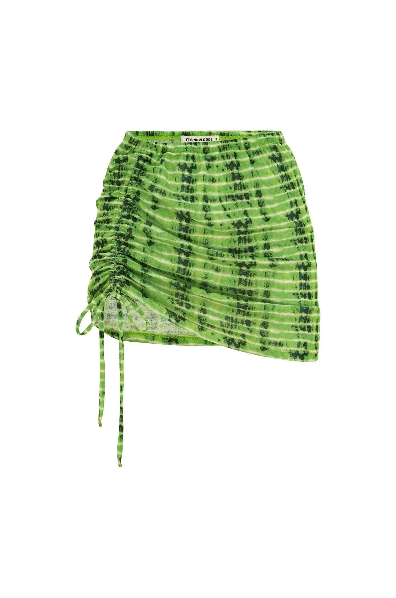 Ruche Mini Skirt in Amazon Print