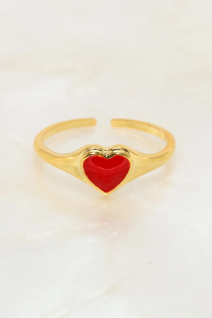 Scarlet Heart 925 Ring