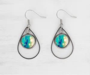 Seaside Glow Teardrop Earrings | Handmade Beach Jewelry