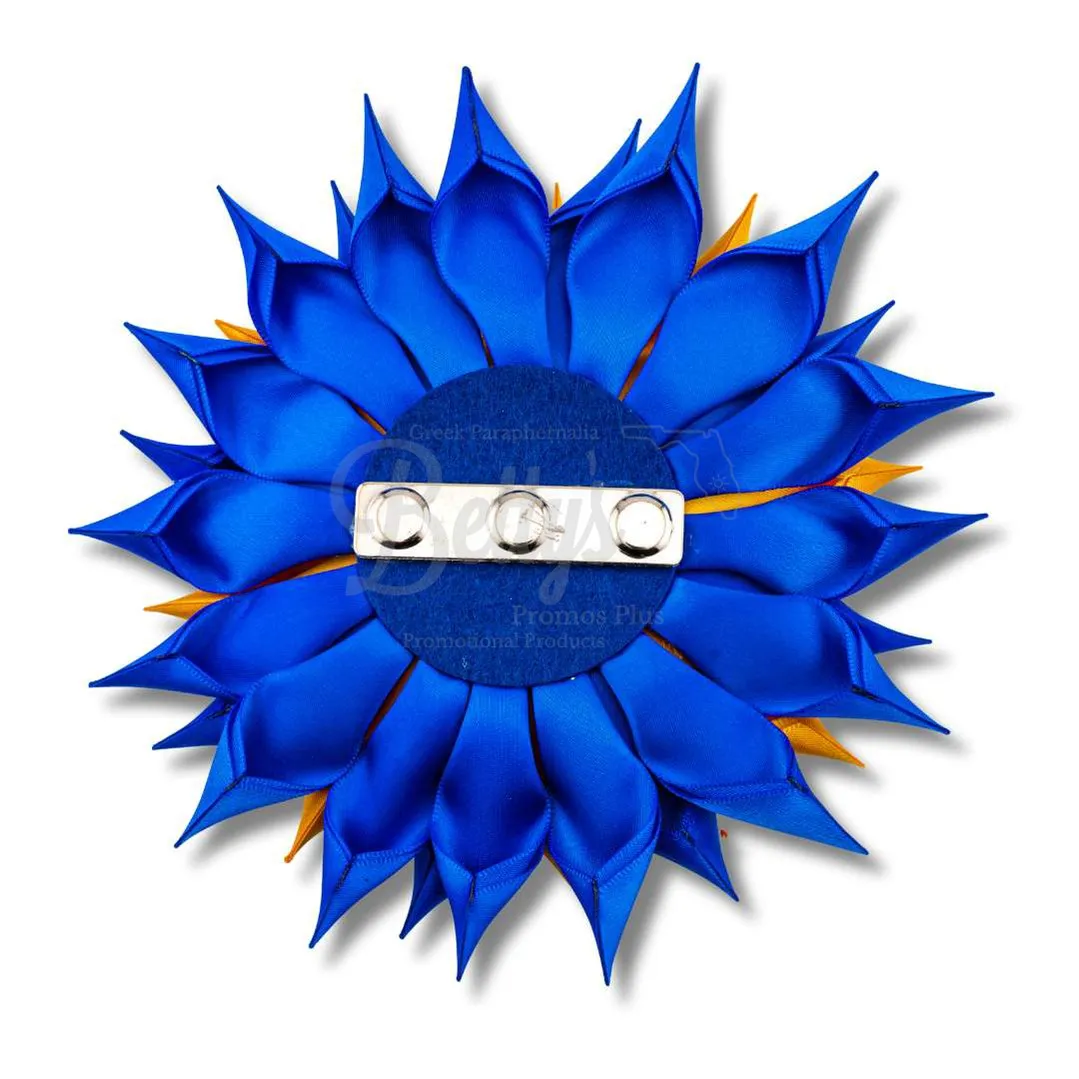 Sigma Gamma Rho ΣΓΡ Letters Silk Flower Brooch