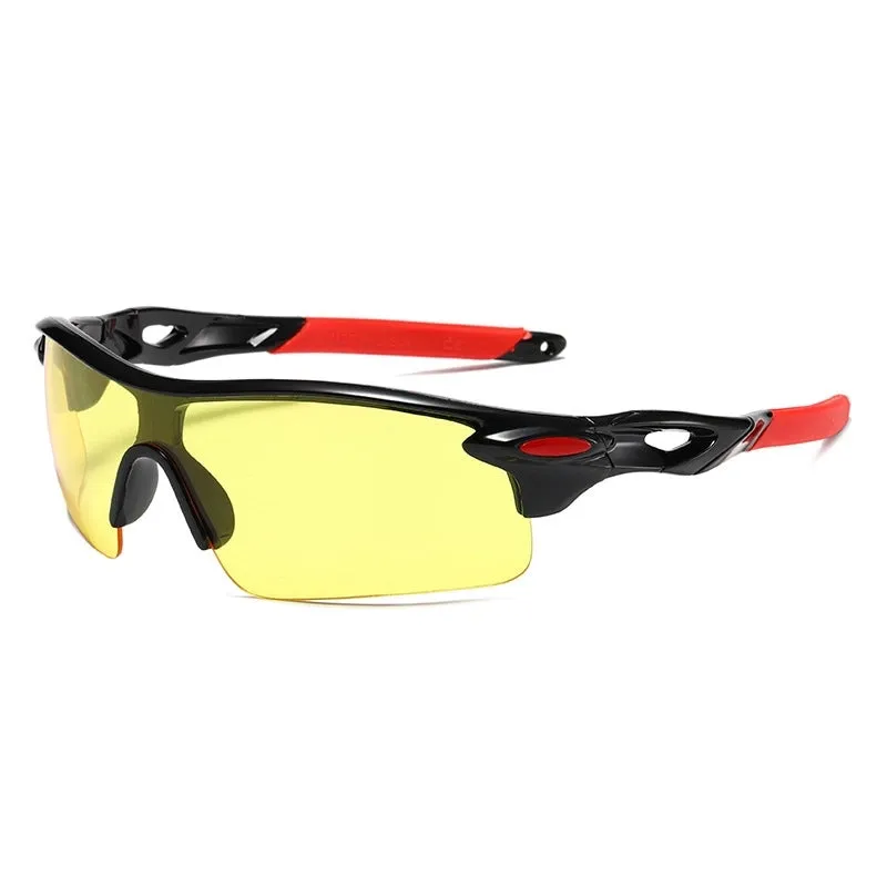 Simple Style Classic Style Color Block Pc Butterfly Frame Clips Sports Sunglasses