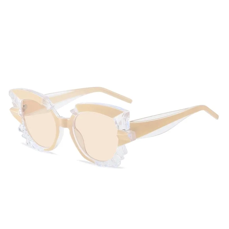 Simple Style Classic Style Color Block Pc Cat Eye Full Frame Women's Sunglasses