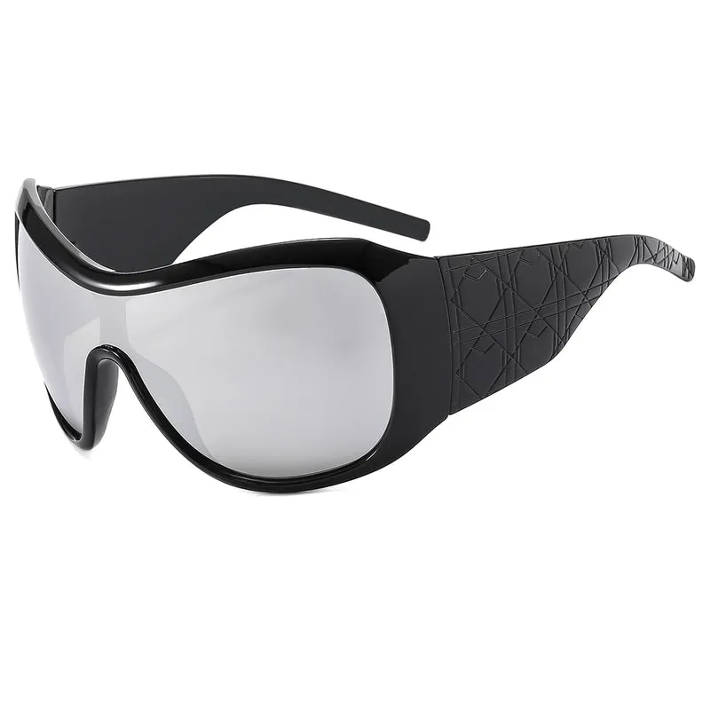 Simple Style Classic Style Solid Color Leopard Pc Square Full Frame Women's Sunglasses