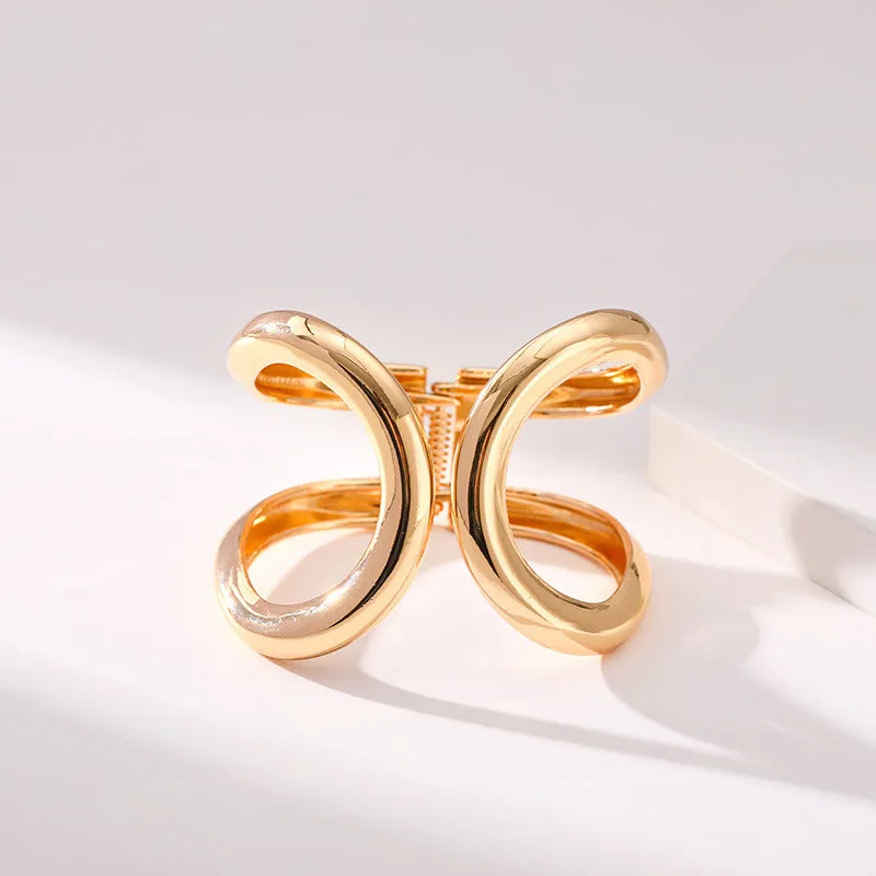 Sisslia New Arrival Simple Punk Cuff Bracelets & Bangles Summer Statement Gold Color Metal Present Jewelry For Women