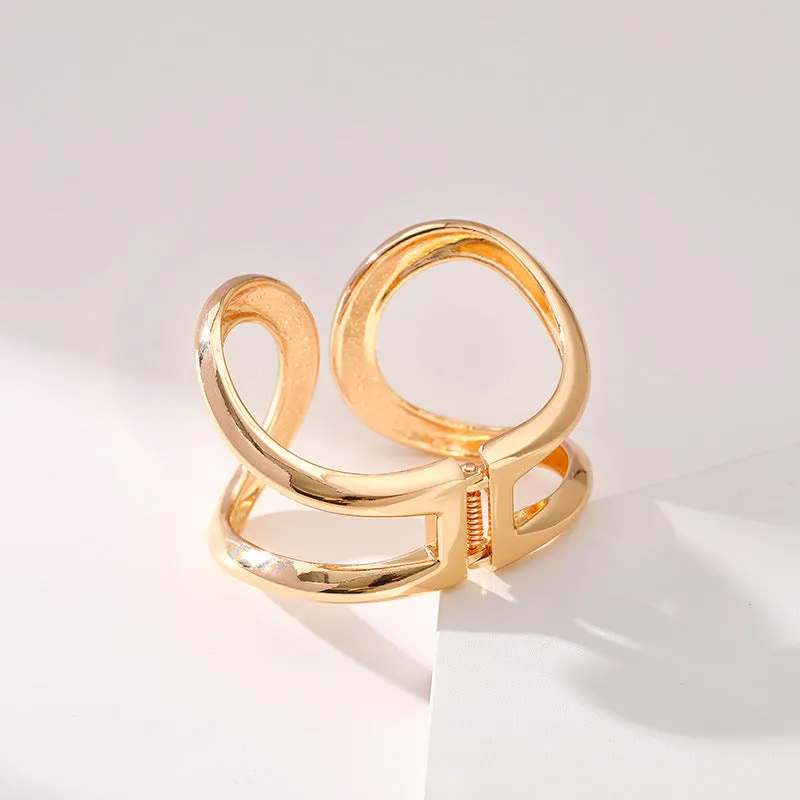 Sisslia New Arrival Simple Punk Cuff Bracelets & Bangles Summer Statement Gold Color Metal Present Jewelry For Women
