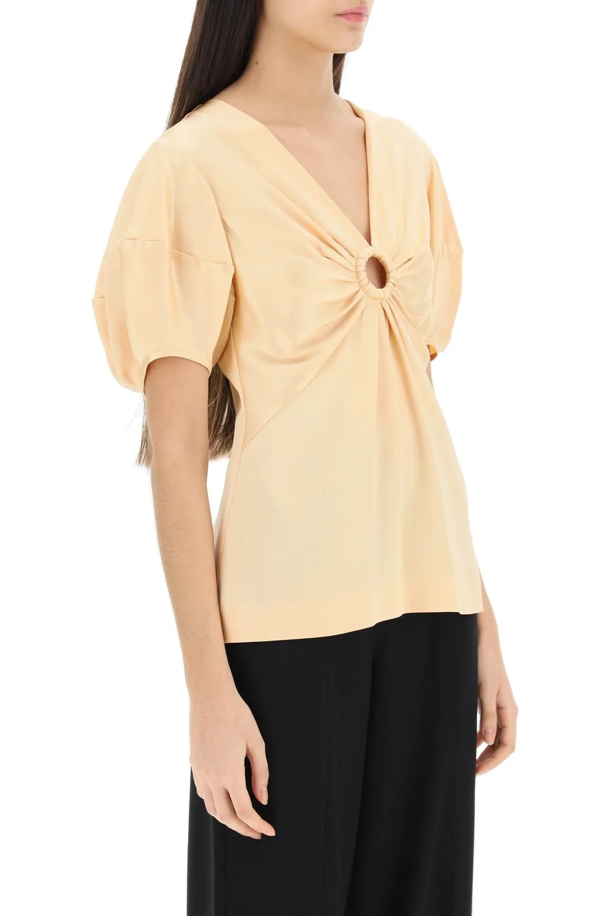 Stella mccartney satin top with ring