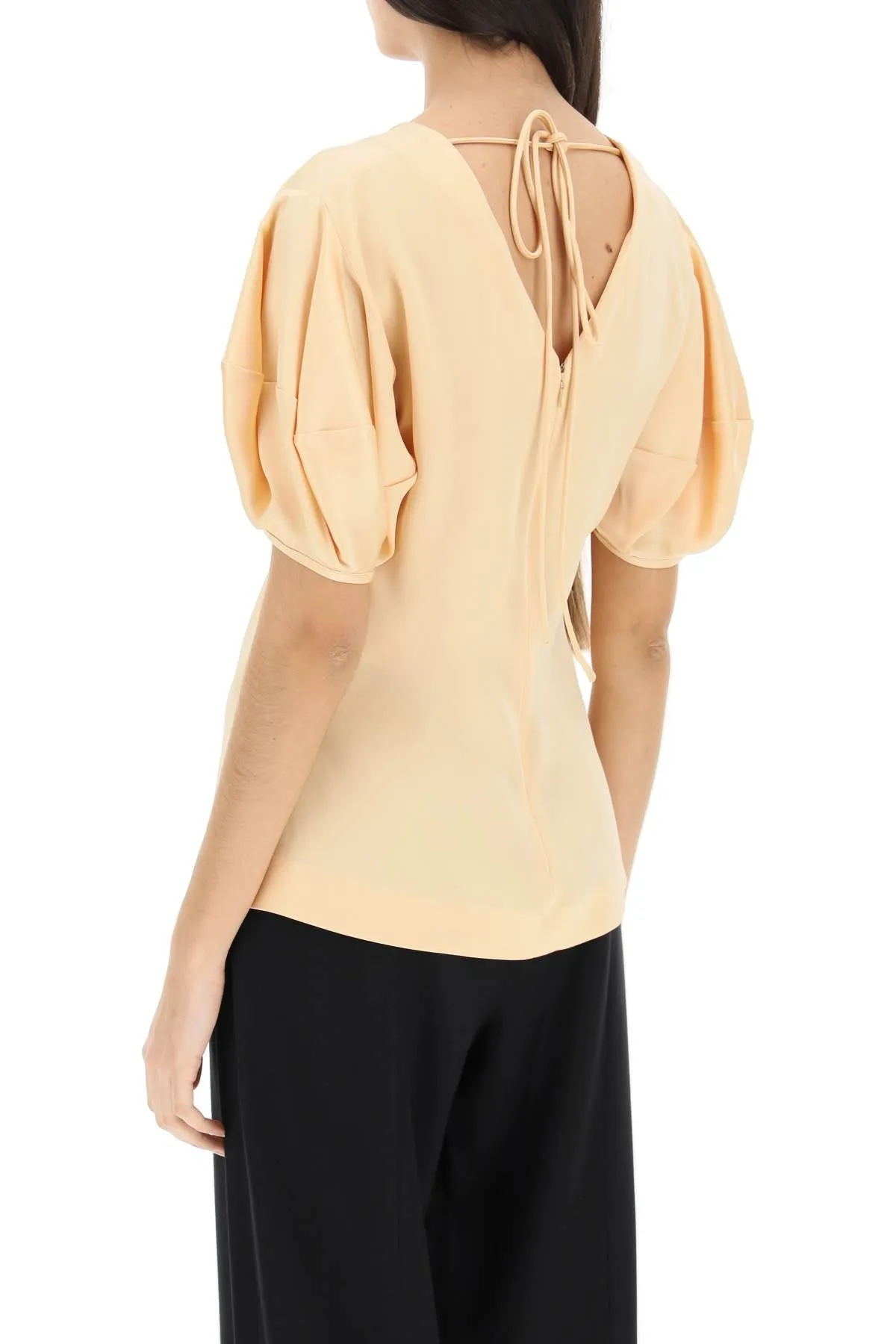 Stella mccartney satin top with ring