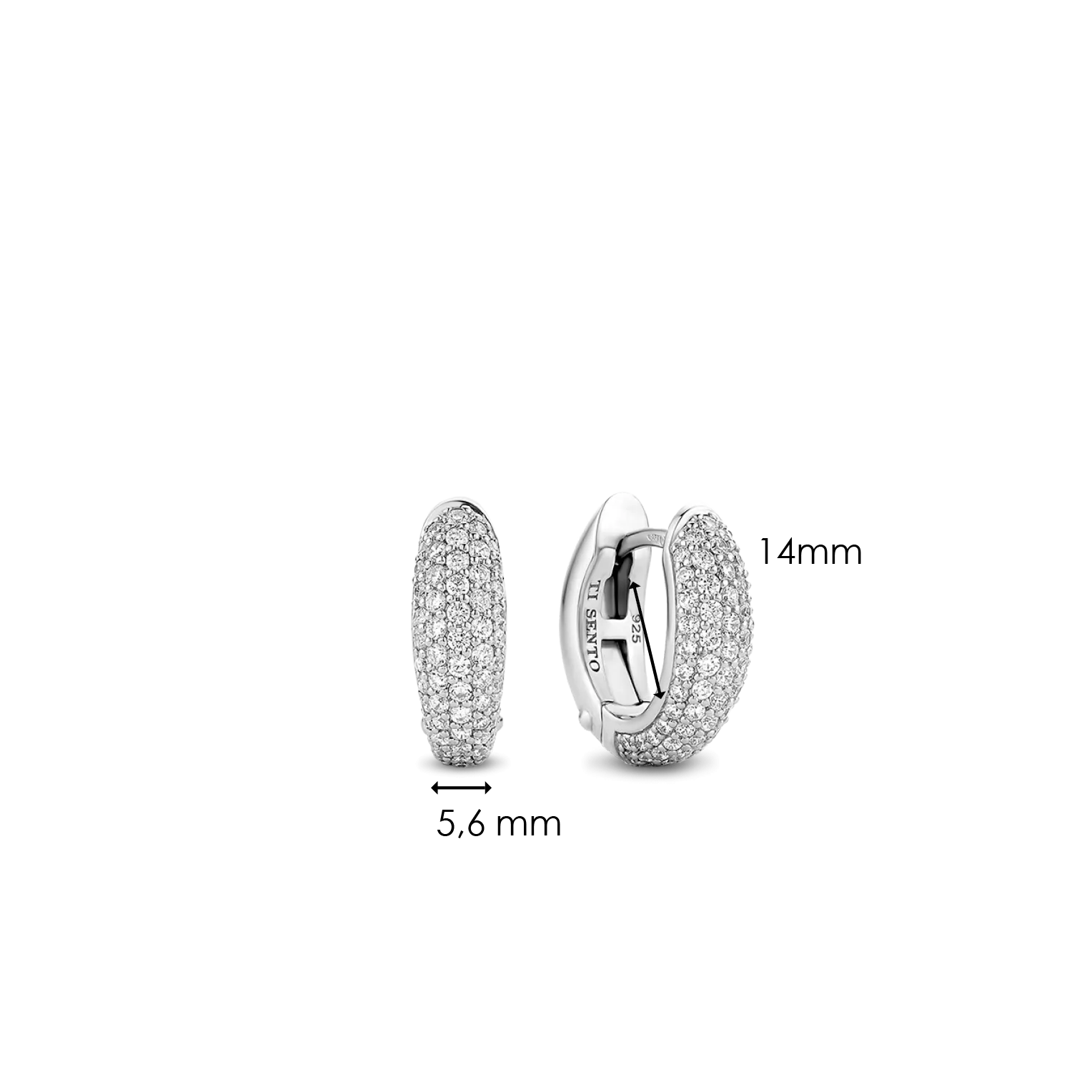 TI SENTO Small Hoops - 7804ZI