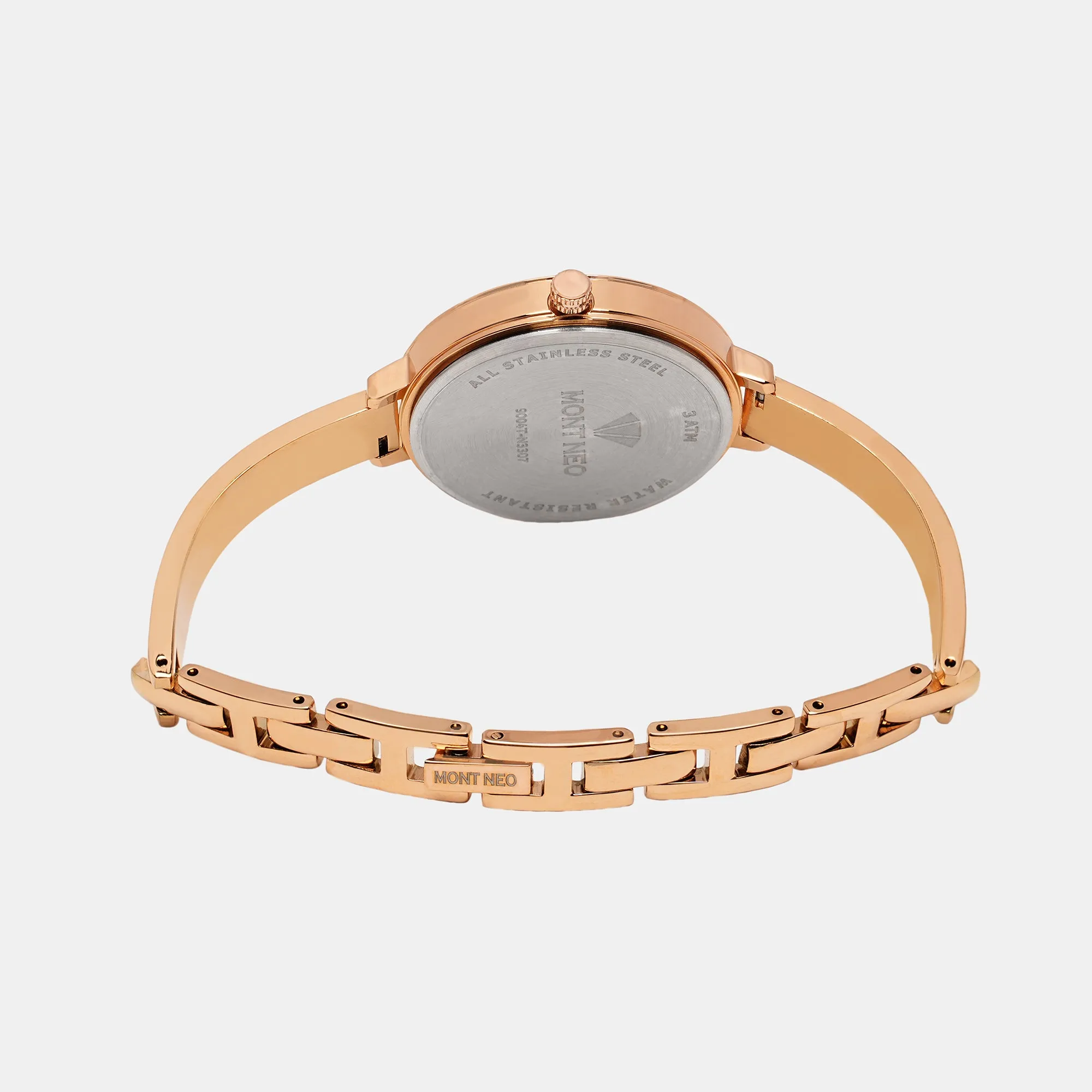 Timeless Rose Gold Analog Women Stainless Steel Watch 9004T-M3303
