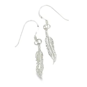 Tiny Feather Earrings
