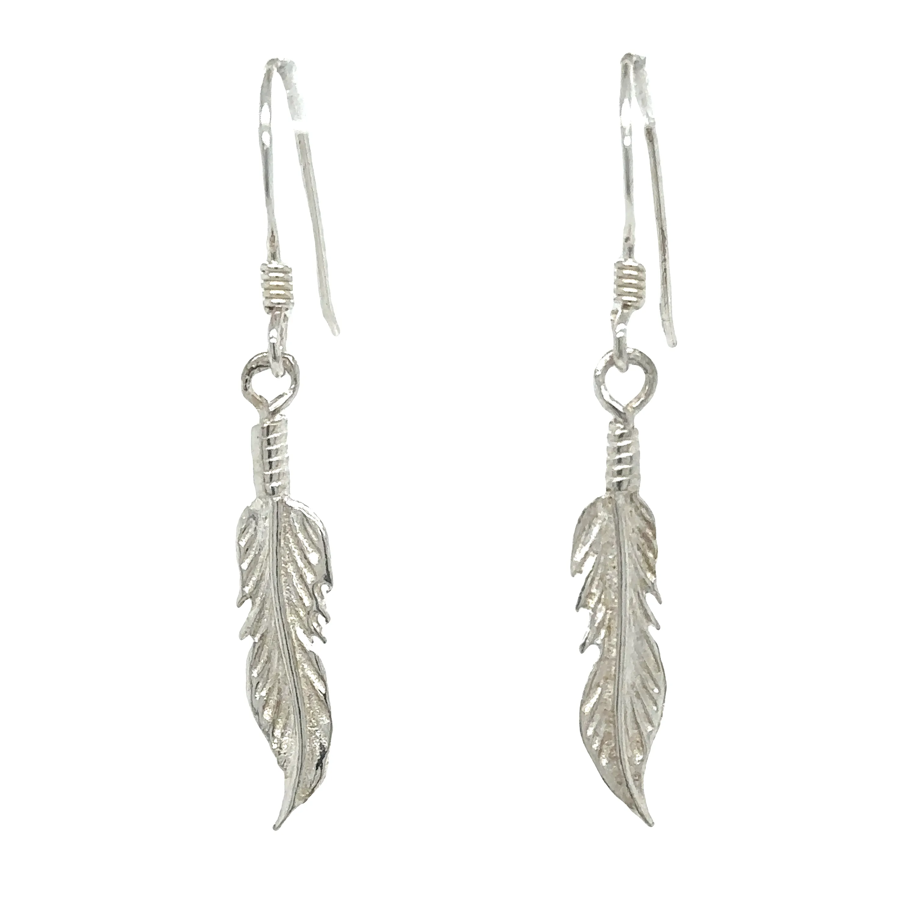 Tiny Feather Earrings