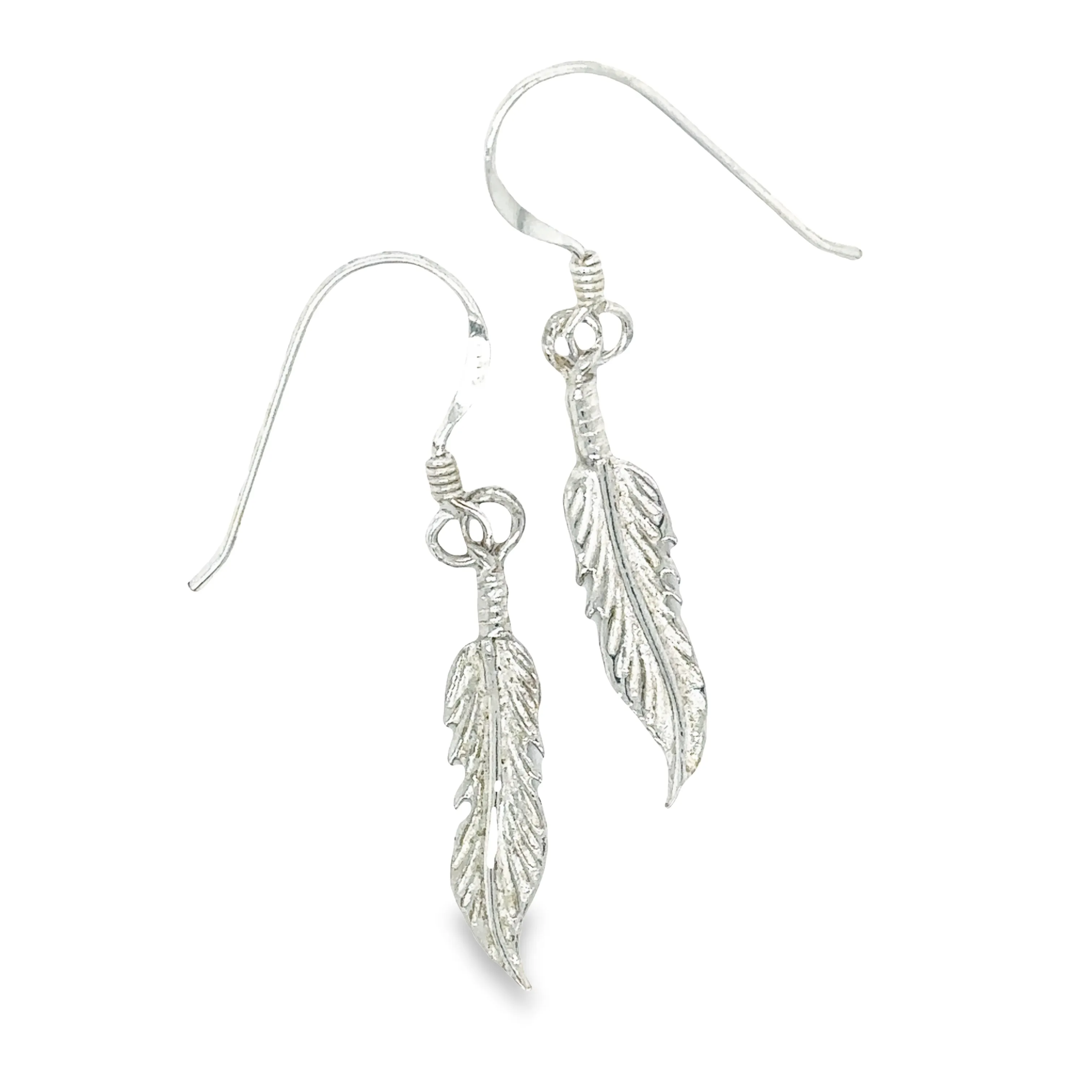 Tiny Feather Earrings