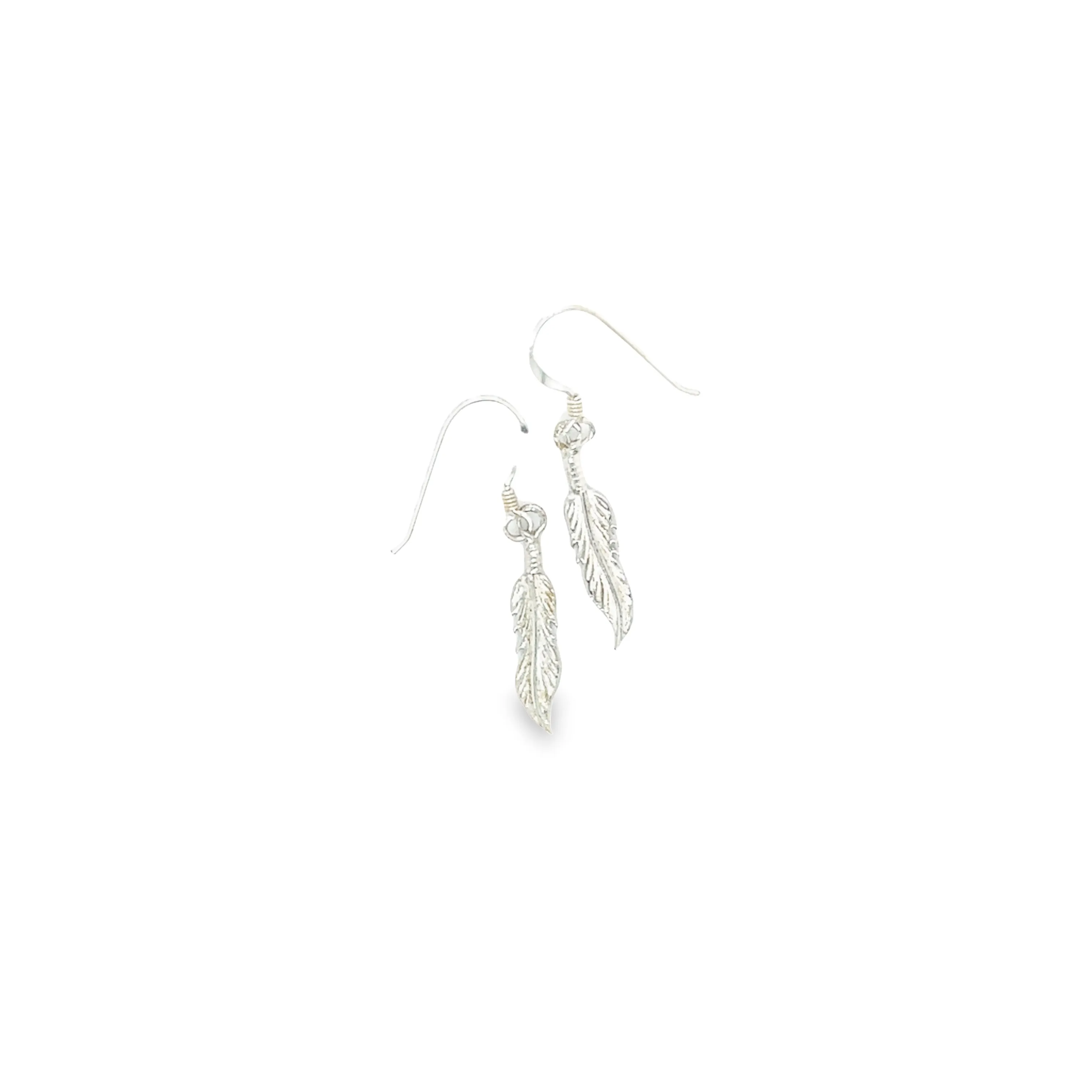 Tiny Feather Earrings
