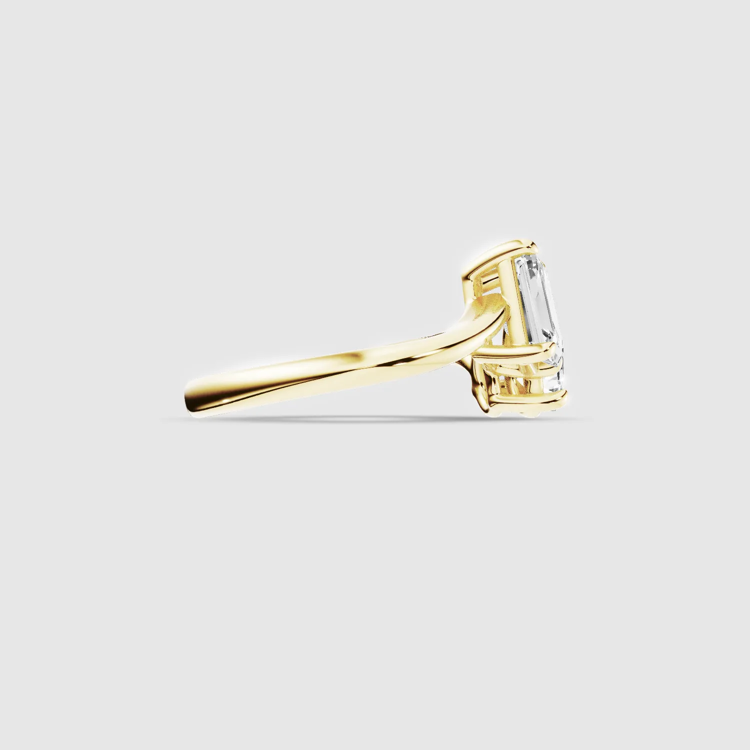 U&I Emerald and Pear Lab Grown Diamond Fashion Ring-Multi Stone