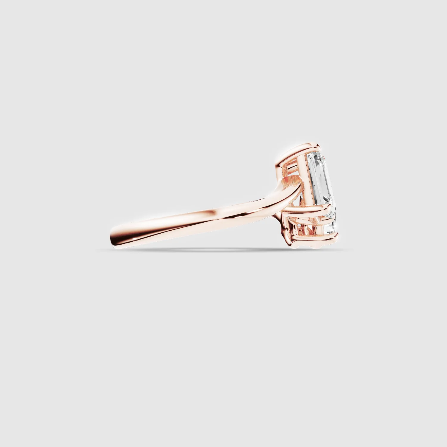 U&I Emerald and Pear Lab Grown Diamond Fashion Ring-Multi Stone