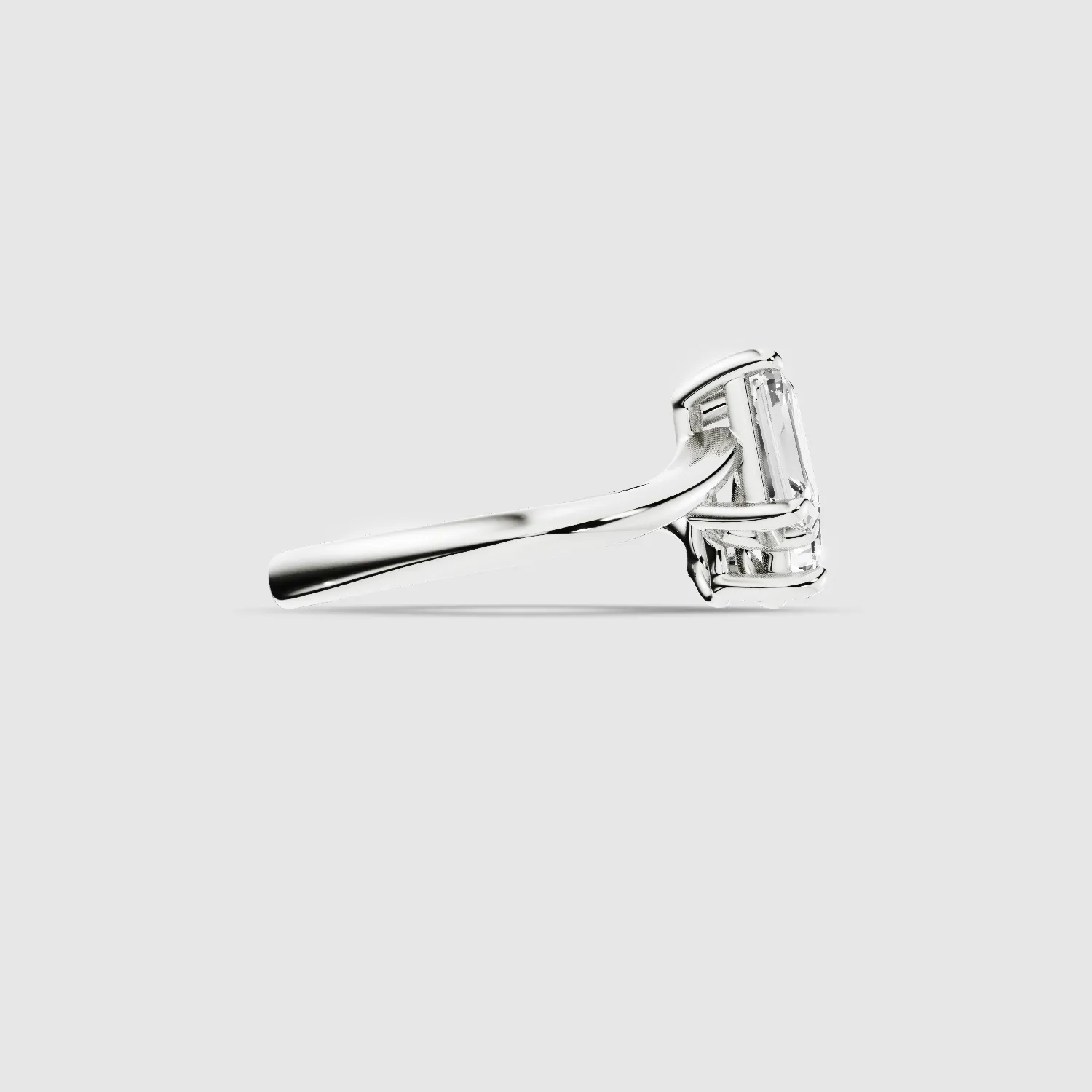 U&I Emerald and Pear Lab Grown Diamond Fashion Ring-Multi Stone