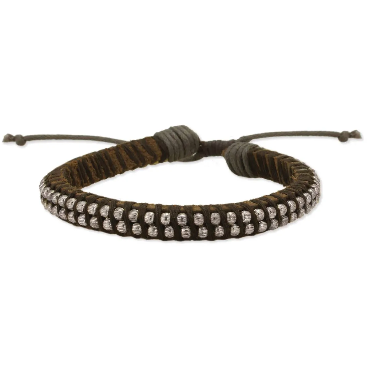 Wild Ride Brown Leather Unisex Bracelet