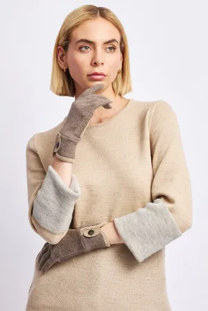 Wit Gloves Baby Alpaca Color Sepia