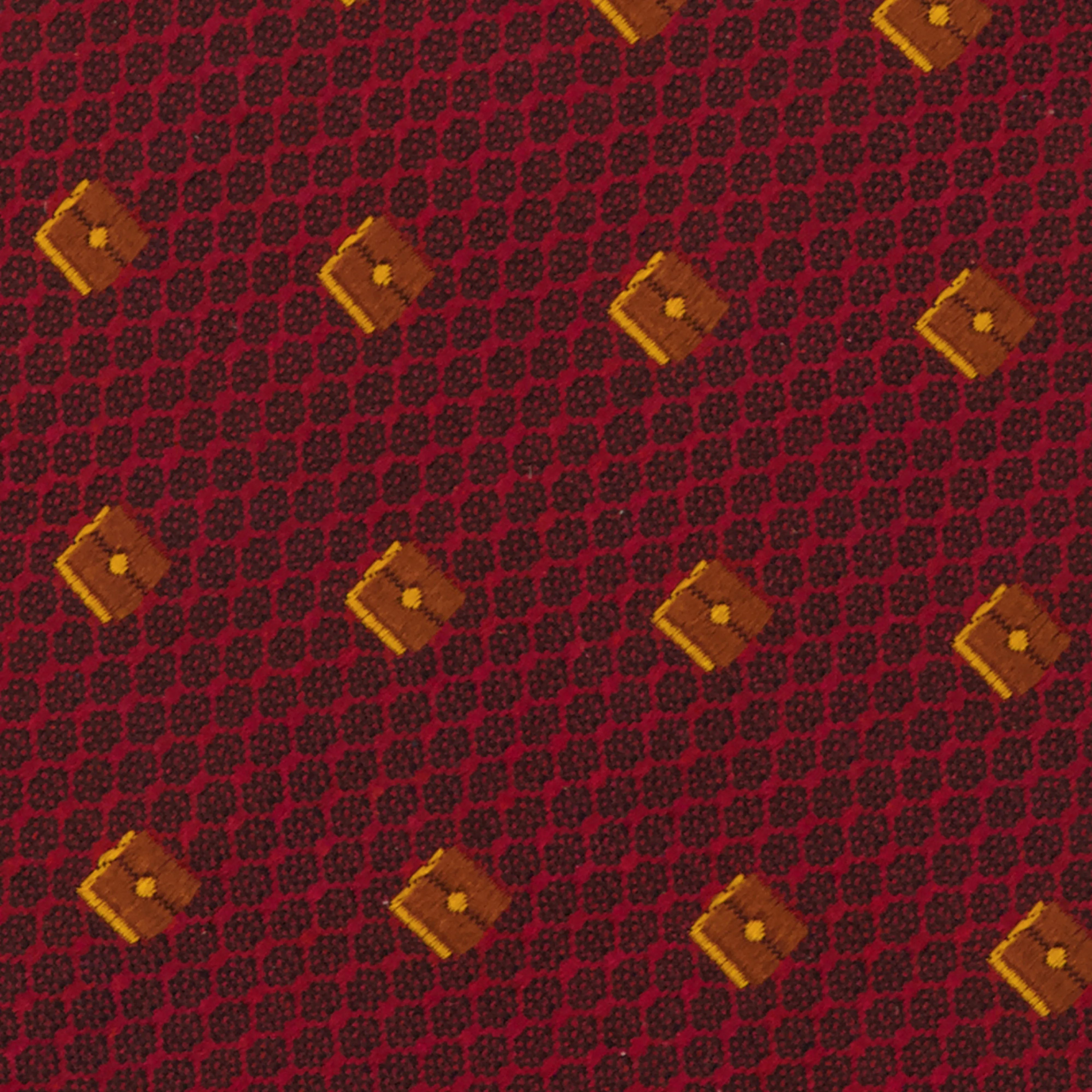 Wrightwood Geo Scatter Burgundy Tie