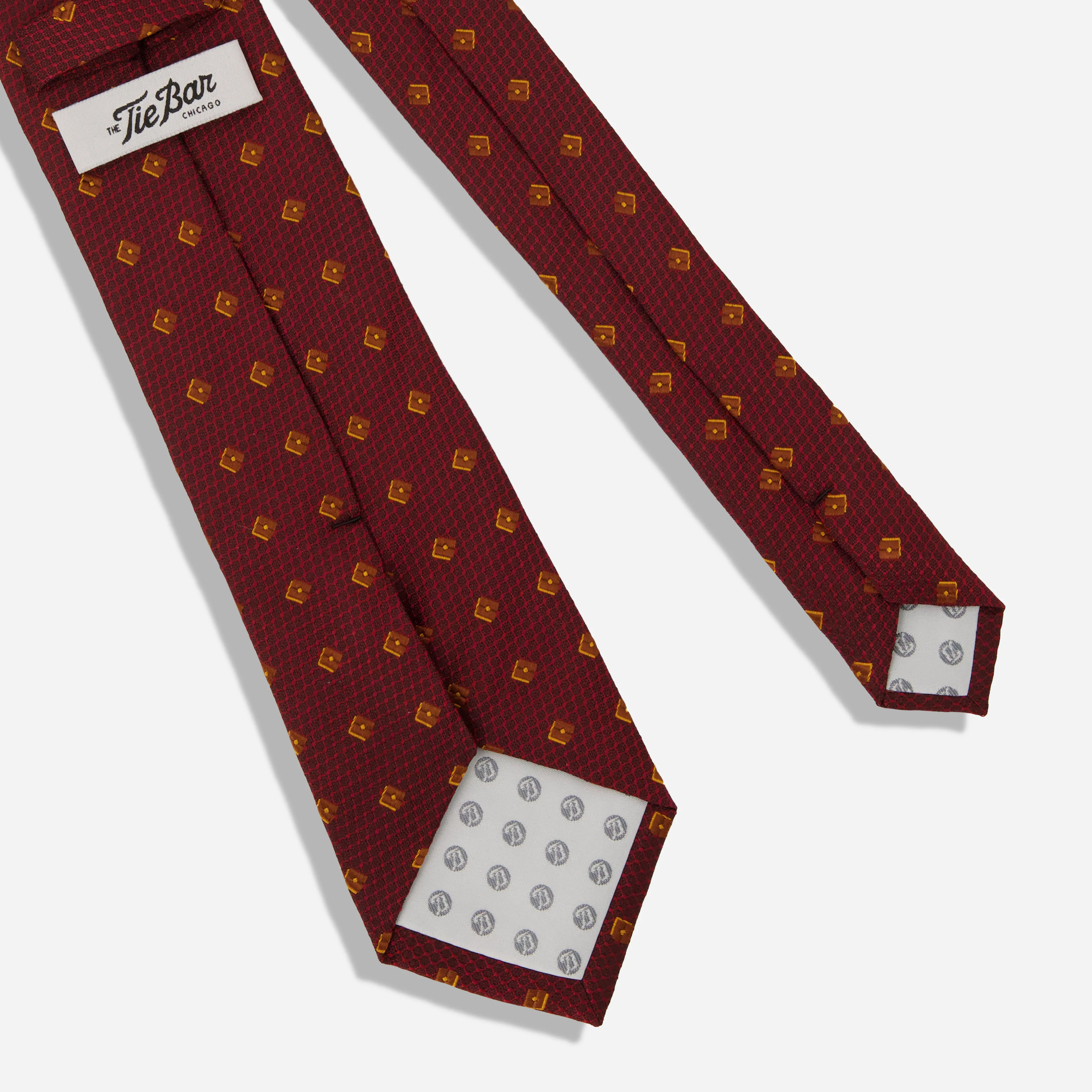 Wrightwood Geo Scatter Burgundy Tie