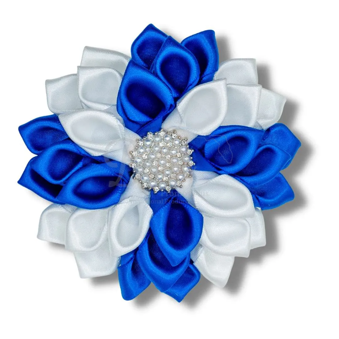 Zeta Phi Beta ΖΦΒ Silk Flower Brooch